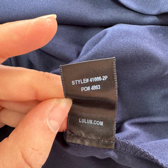 Lulus‎ Dress Womens X Small Shifting Dears Navy Blue Floral Print Mini - Picture 7 of 12